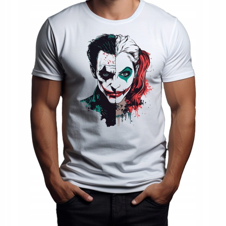 Koszulka T-shirt "Joker i Harley Quinn" Bawełna