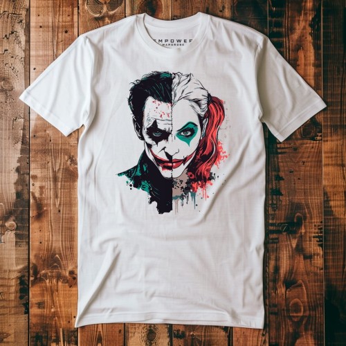 Koszulka T-shirt "Joker i Harley Quinn" Bawełna
