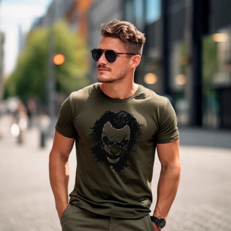 Koszulka T-shirt "Joker Face" Bawełna