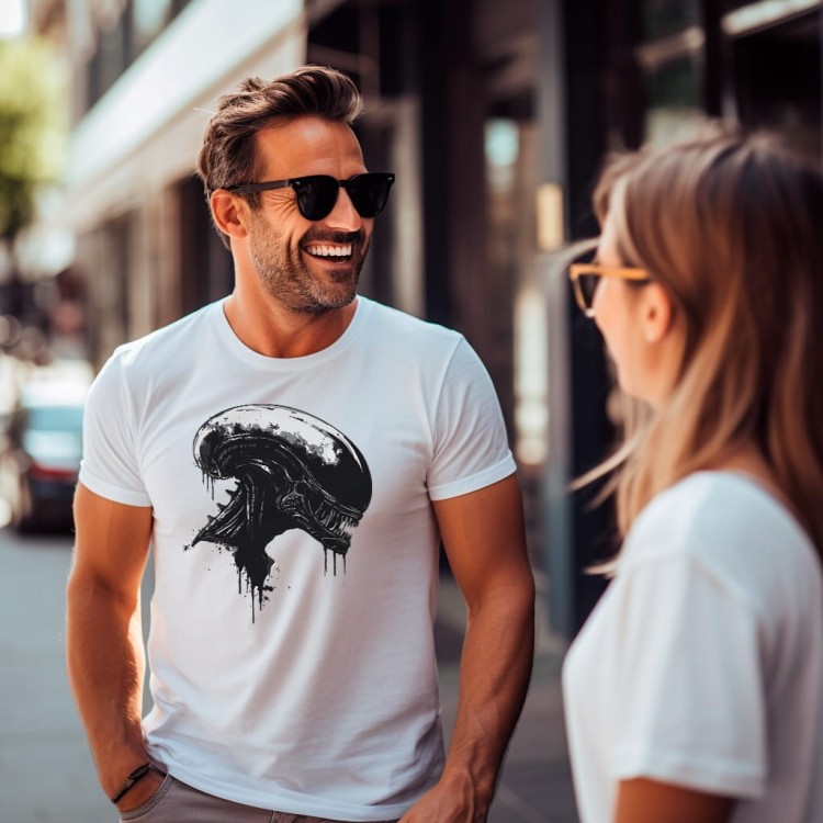 Koszulka T-shirt "Alien" Bawełna