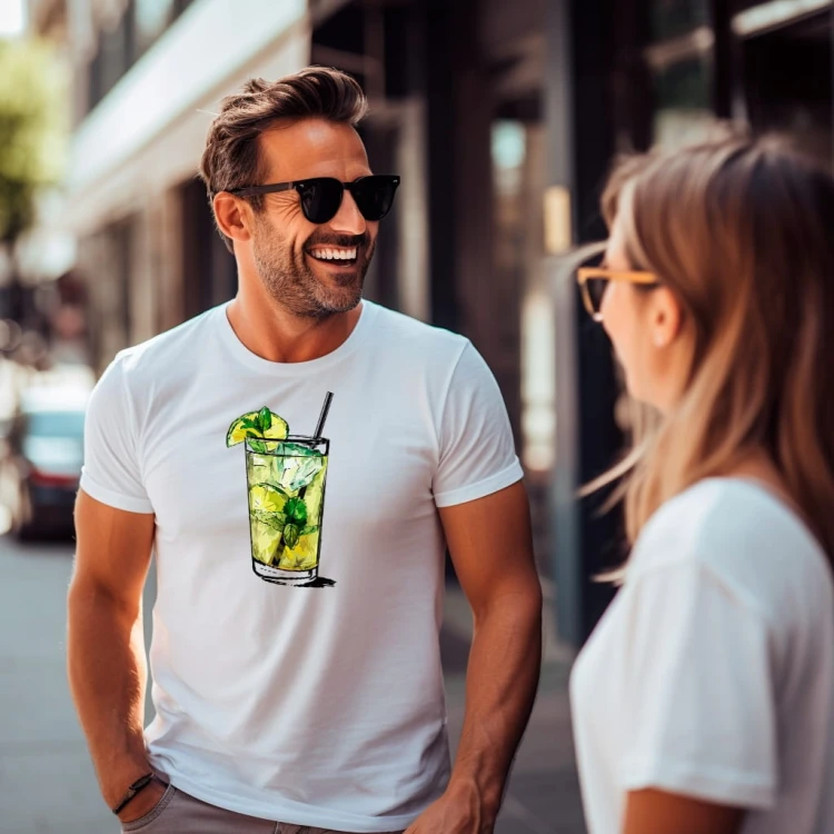 Nowoczesny T-shirt "Mohito" Bawełna