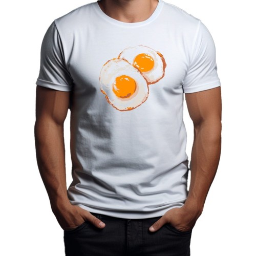 Koszulka T-shirt "Jajka sadzone" Bawełna