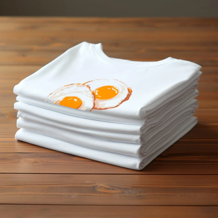 Koszulka T-shirt "Jajka sadzone" Bawełna