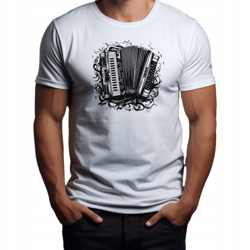 Koszulka T-shirt "Accordion" Bawełna