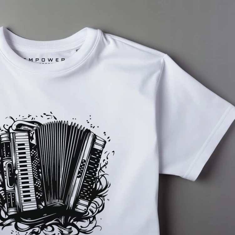 Koszulka T-shirt "Accordion" Bawełna