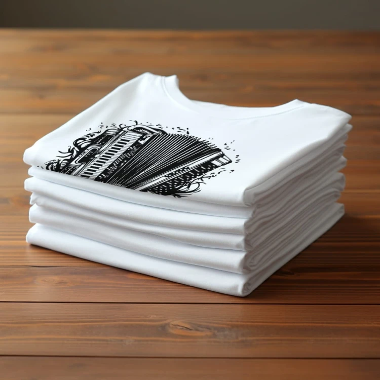Koszulka T-shirt "Accordion" Bawełna