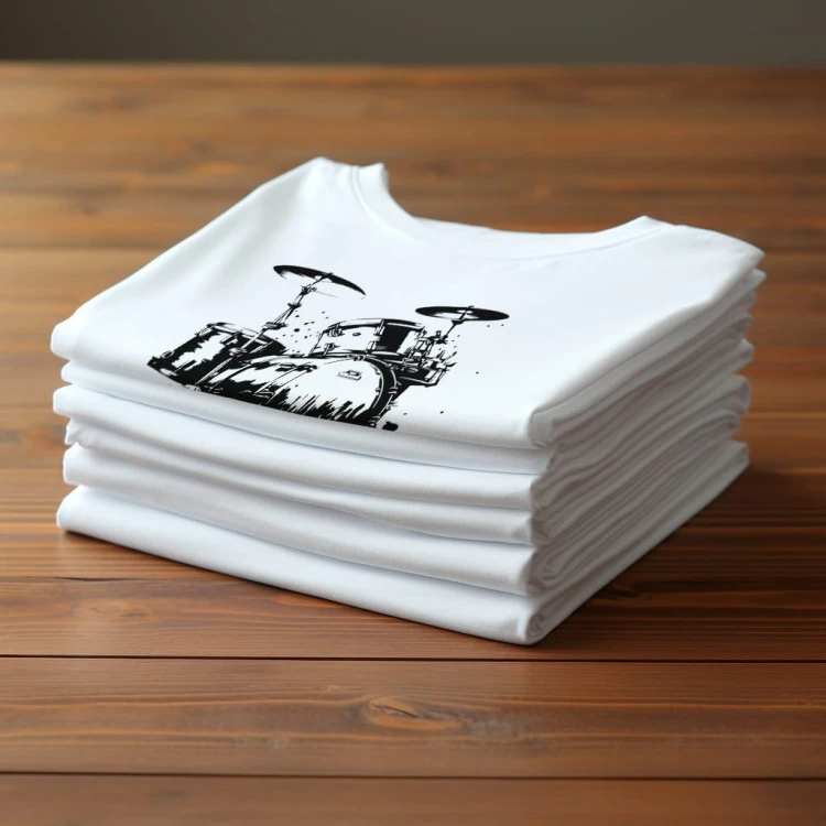 Koszulka T-shirt "Drums" Bawełna
