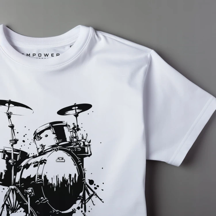 Koszulka T-shirt "Drums" Bawełna