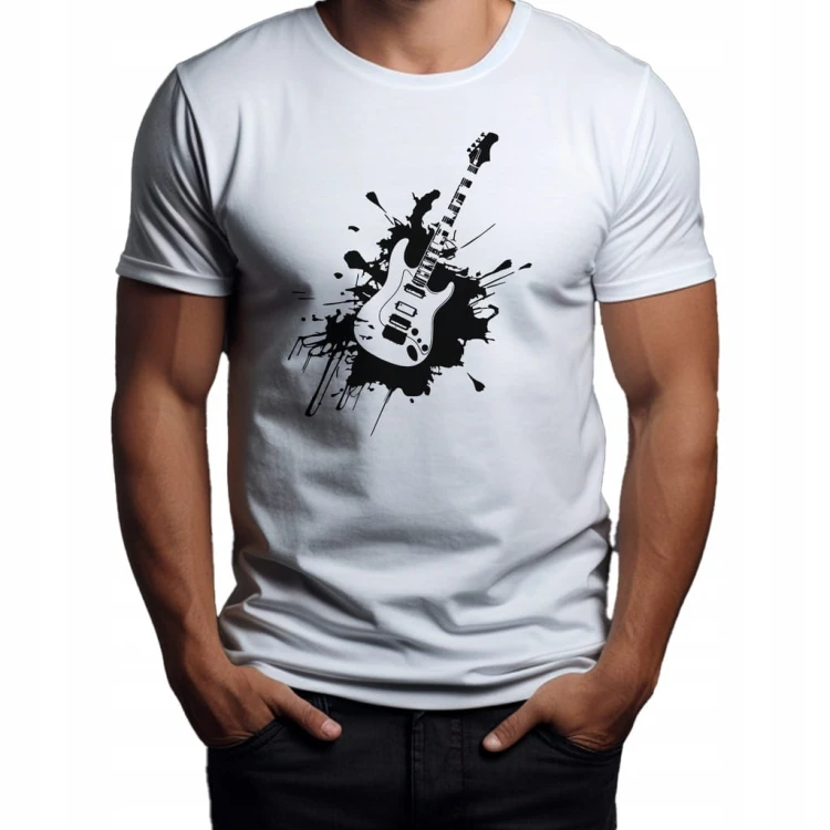 Koszulka T-shirt "Gitara" Bawełna