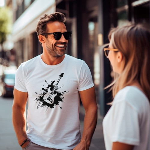 Koszulka T-shirt "Gitara" Bawełna