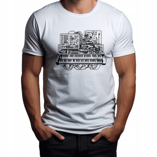 Koszulka T-shirt "Synthesizer" Bawełna