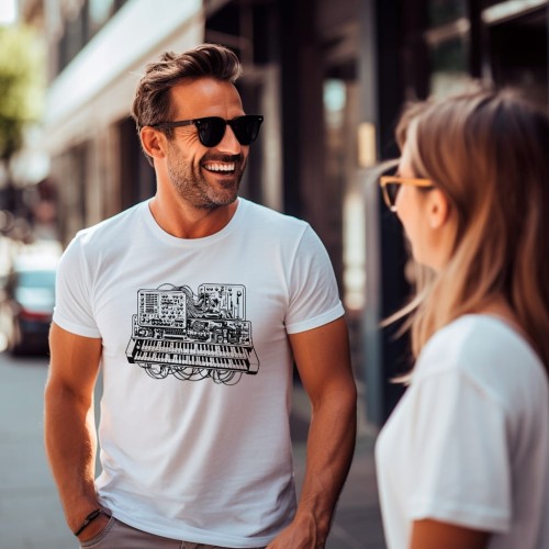Koszulka T-shirt "Synthesizer" Bawełna