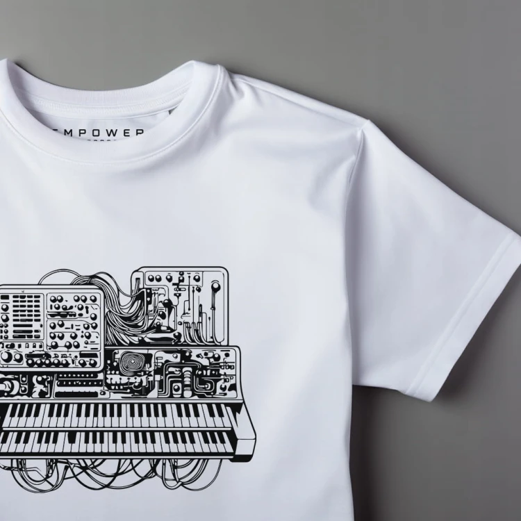 Koszulka T-shirt "Synthesizer" Bawełna