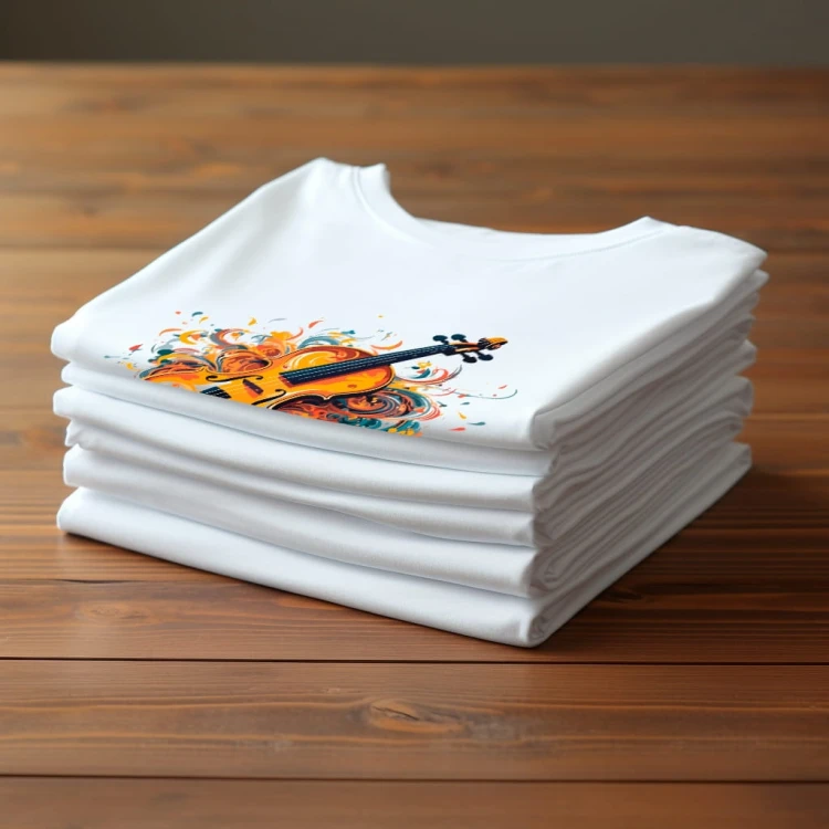 Koszulka T-shirt "Violin" Bawełna