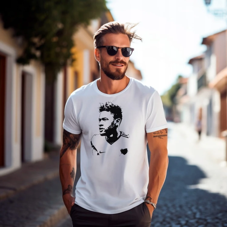 Koszulka T-shirt "Neymar" Bawełna