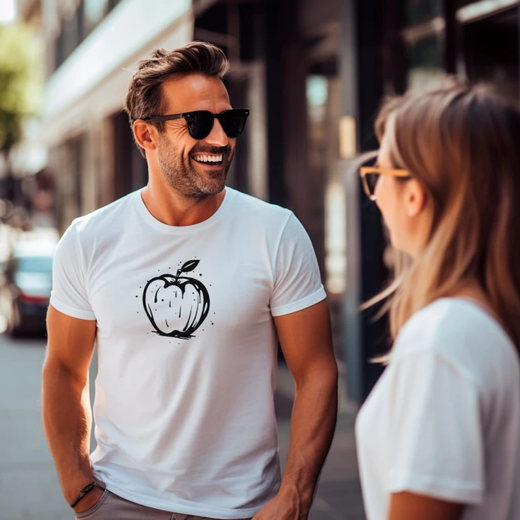 Koszulka T-shirt "Jabłko" Bawełna