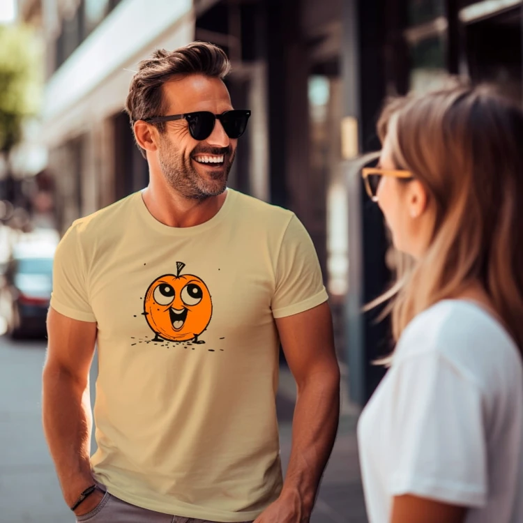 Koszulka T-shirt "Pomarańcza" Bawełna