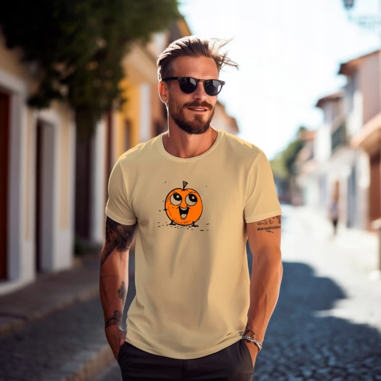 Koszulka T-shirt "Pomarańcza" Bawełna