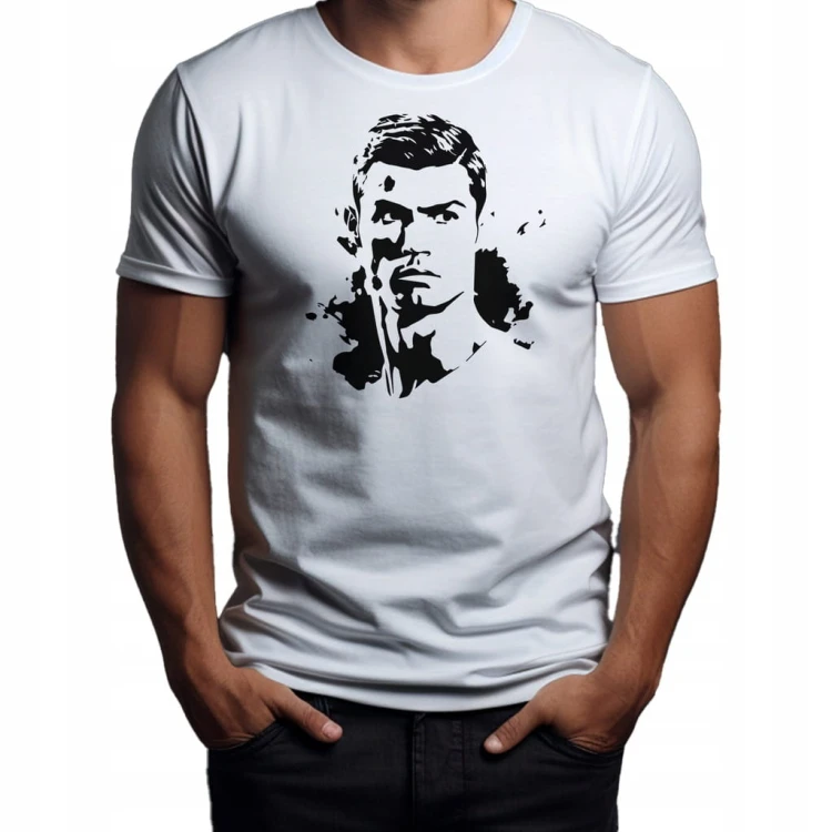 Koszulka T-shirt "Cristiano Ronaldo" Bawełna