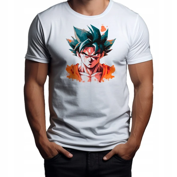 Nowoczesny T-shirt "Goku" Bawełna