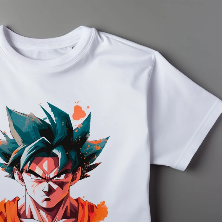 Nowoczesny T-shirt "Goku" Bawełna