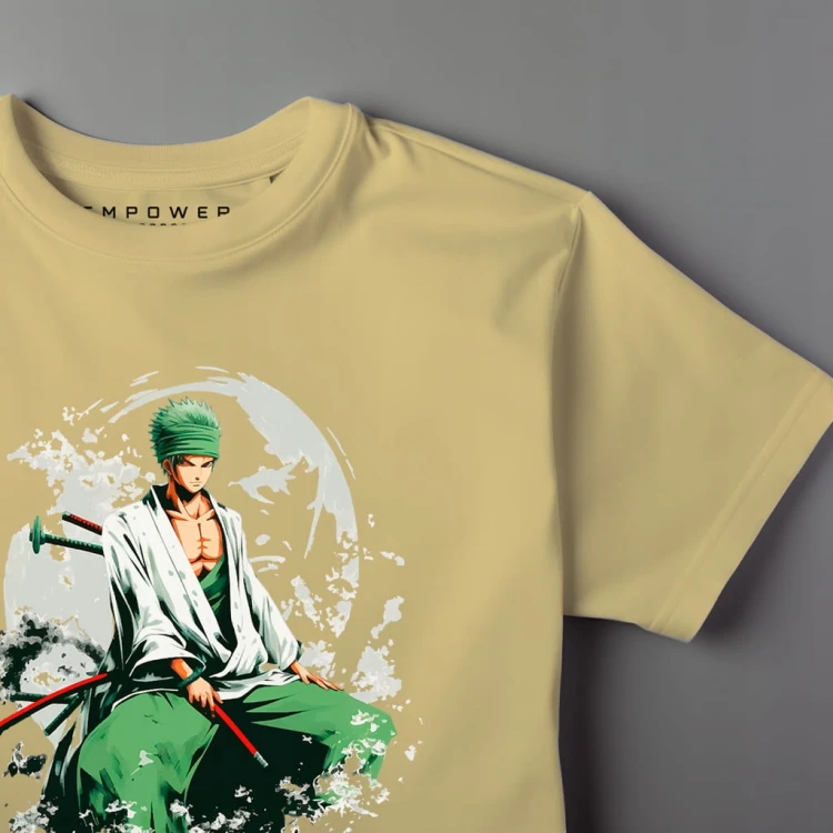 Nowoczesny T-shirt "Roronoa Zoro" Bawełna