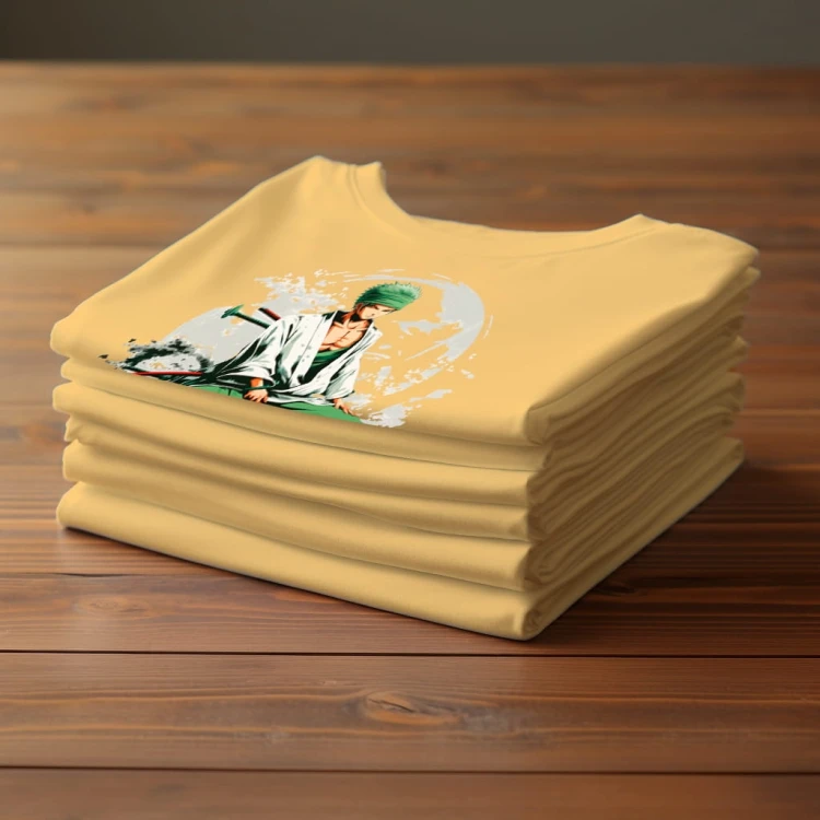 Nowoczesny T-shirt "Roronoa Zoro" Bawełna