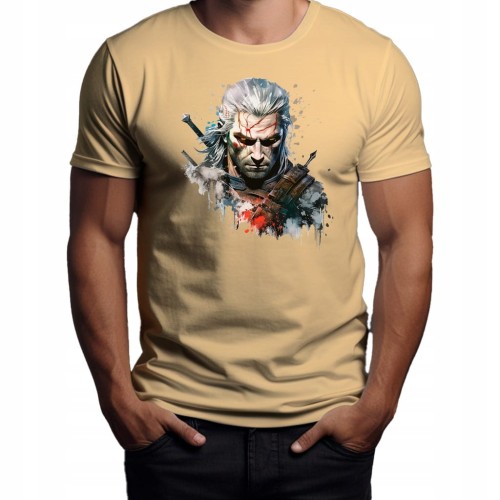 Nowoczesny T-shirt "Witcher" Bawełna