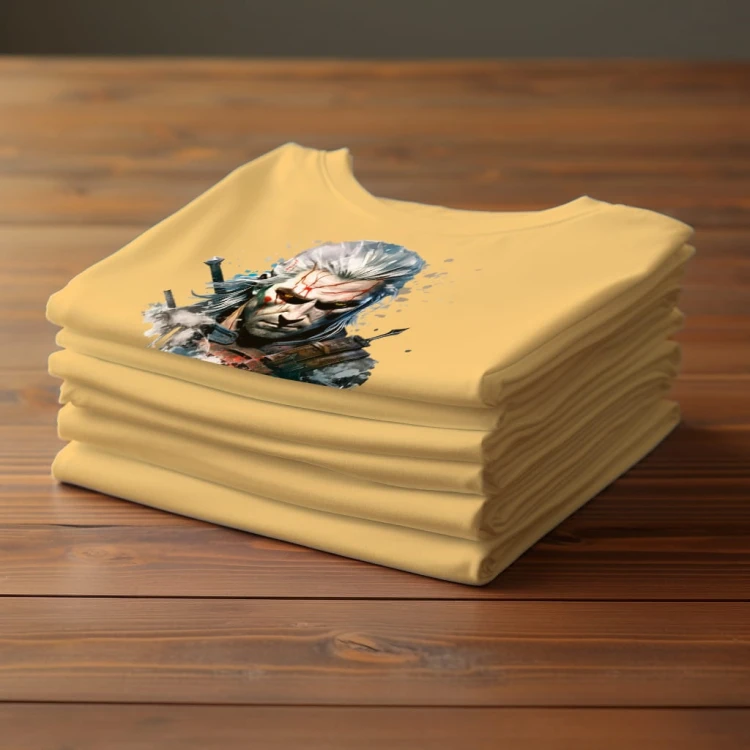 Nowoczesny T-shirt "Witcher" Bawełna
