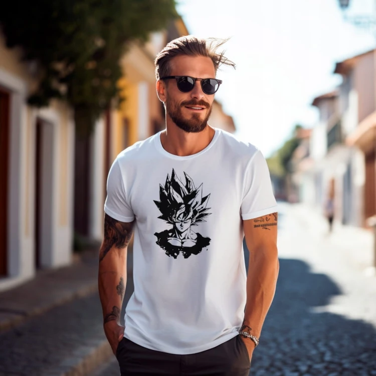 Koszulka T-shirt "GOKU" Bawełna
