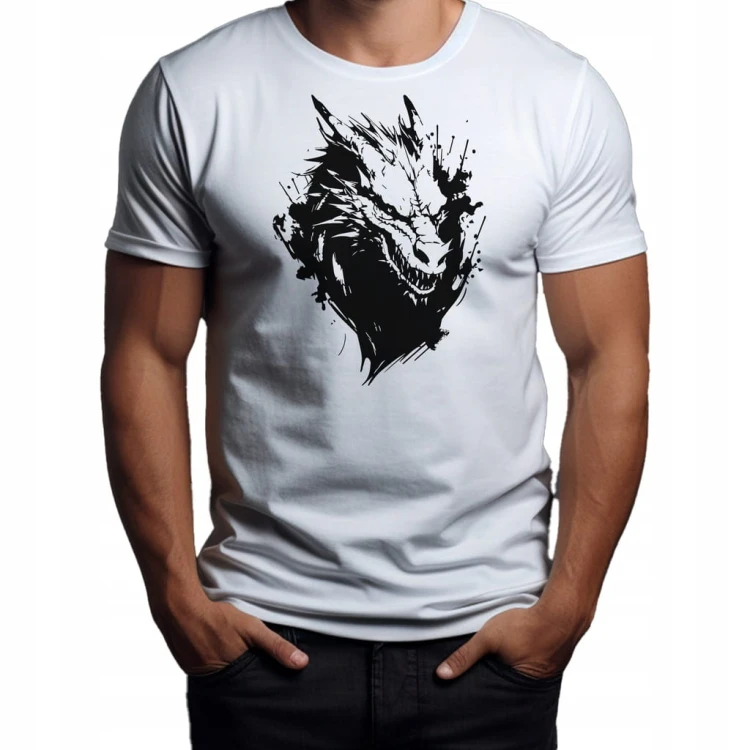Koszulka T-shirt "Dragon" Bawełna