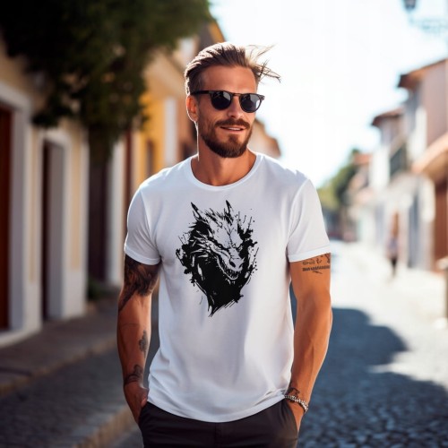 Koszulka T-shirt "Dragon" Bawełna