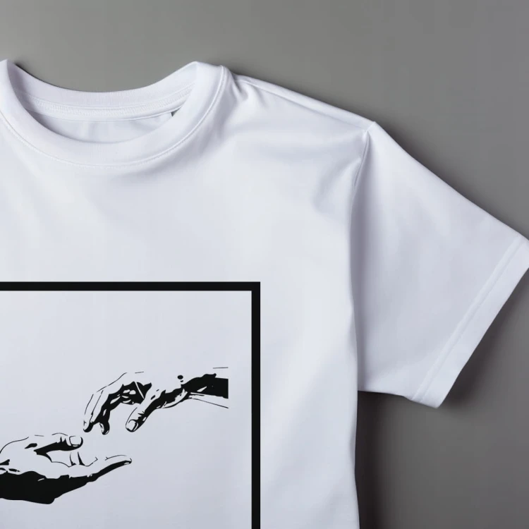 Koszulka Tshirt "The Creation of Adam" Bawełna