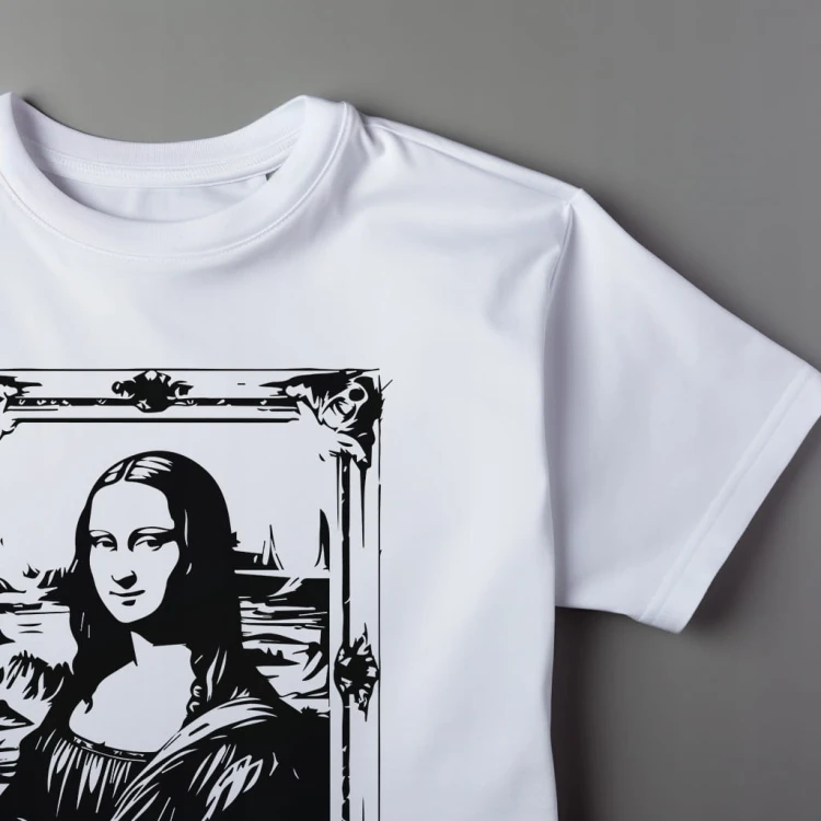 Koszulka T-shirt "The Mona Lisa" Bawełna
