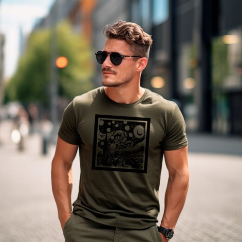 Koszulka T-shirt "Starry Night" Bawełna