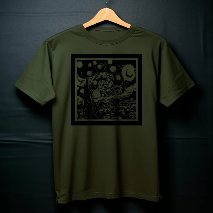 Koszulka T-shirt "Starry Night" Bawełna