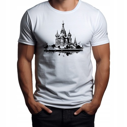 Koszulka T-shirt "Moscow" Bawełna