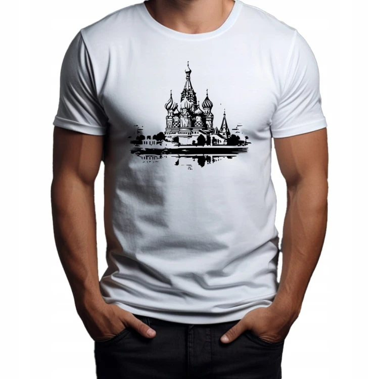 Koszulka T-shirt "Moscow" Bawełna