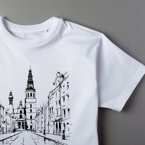Koszulka T-shirt "OLD TOWN" Bawełna