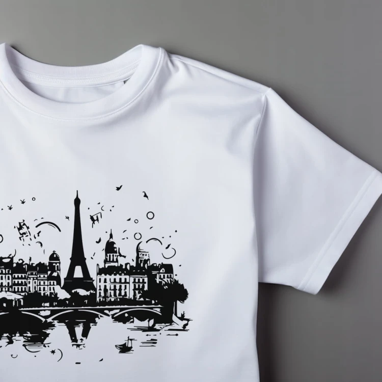 Koszulka T-shirt "Paris" Bawełna