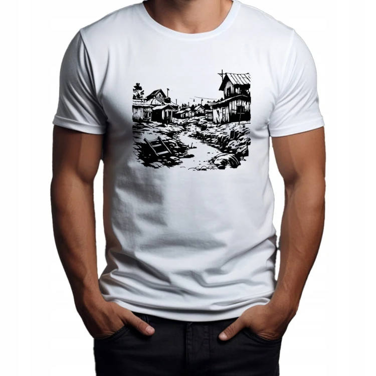 Koszulka T-shirt "MAŁE MIASTECZKO" Bawełna