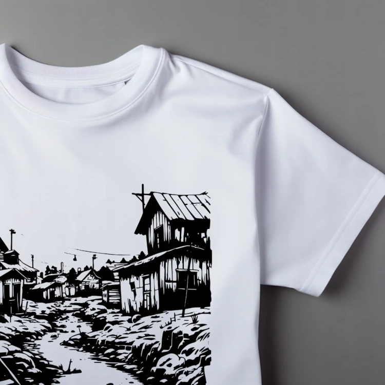 Koszulka T-shirt "MAŁE MIASTECZKO" Bawełna