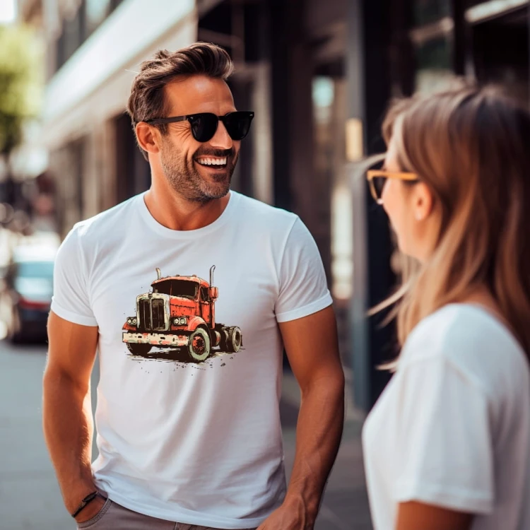 Koszulka T-Shirt ''The Truck'' Bawełna
