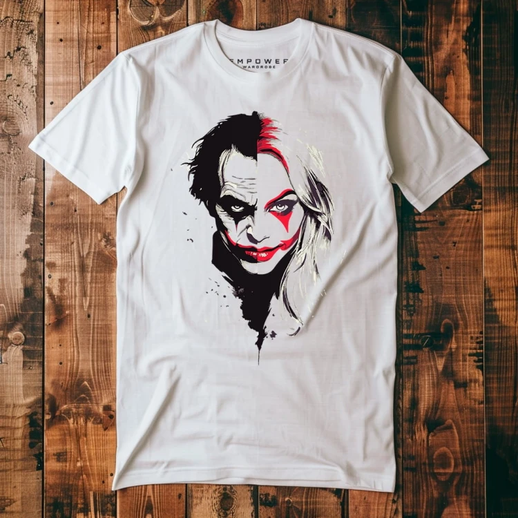 Nowoczesna Koszulka T-Shirt ''Joker i Harley Quinn '' Bawełna
