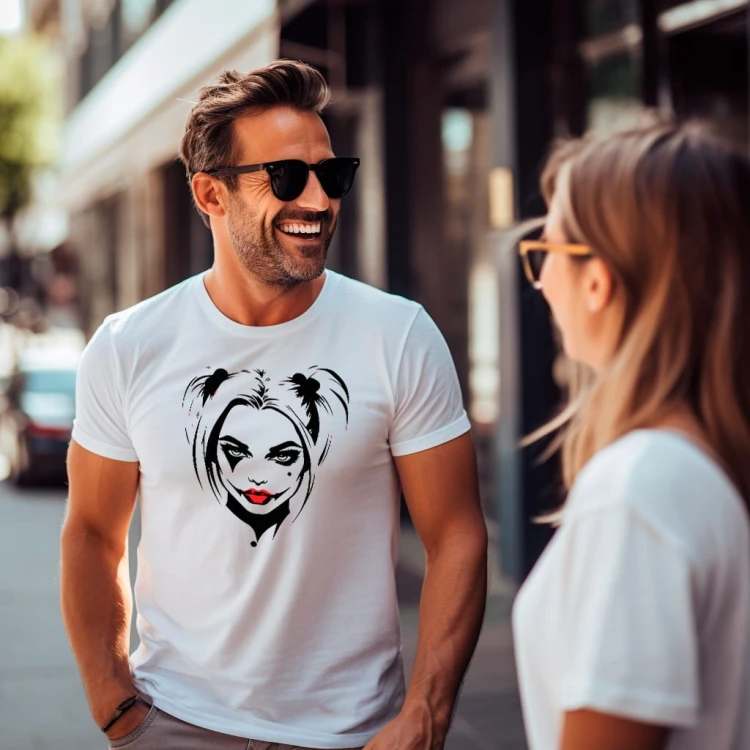 Nowoczesna Koszulka T-Shirt ''Harley Quinn'' Bawełna