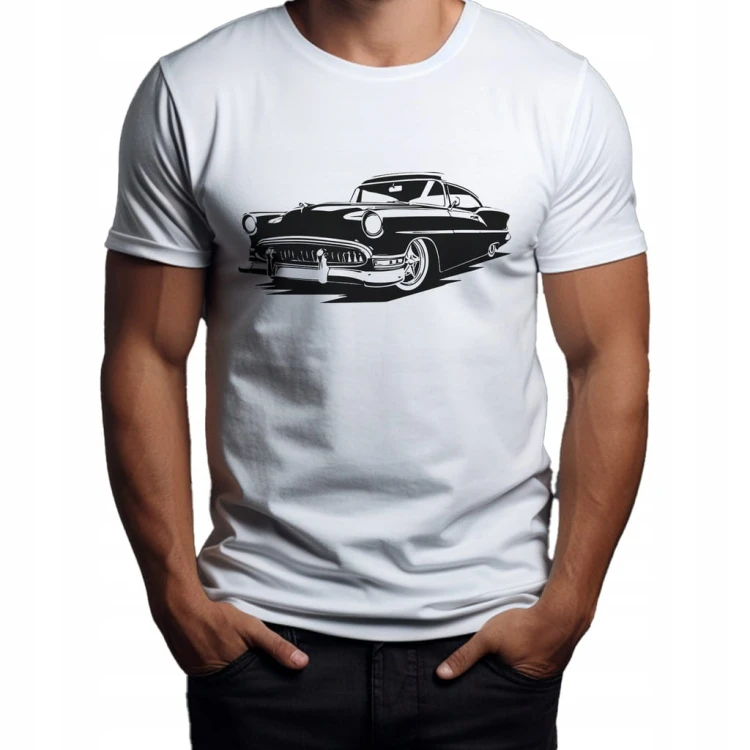 Koszulka T-shirt "OLD CAR" Bawełna