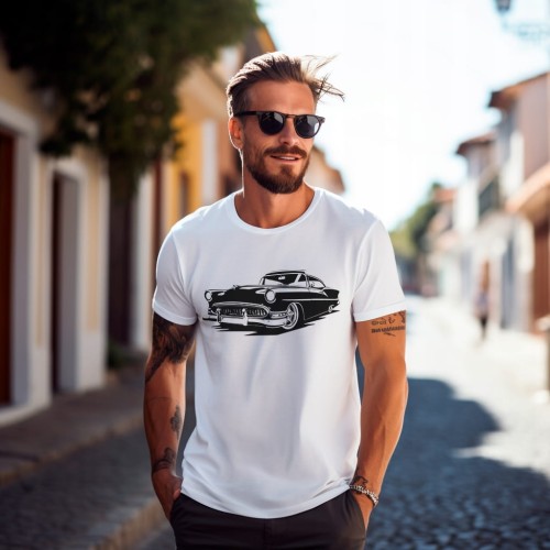 Koszulka T-shirt "OLD CAR" Bawełna
