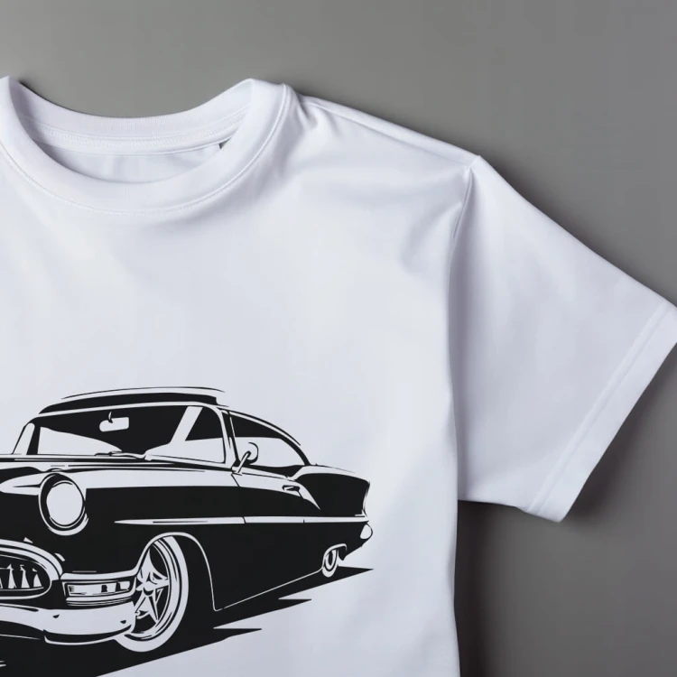 Koszulka T-shirt "OLD CAR" Bawełna