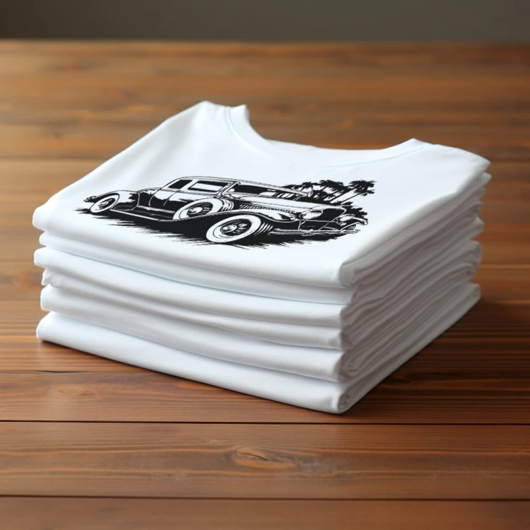 Koszulka T-shirt "RETRO CAR" Bawełna