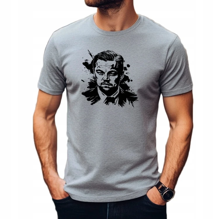 Koszulka T-shirt "Leonardo DiCaprio" Bawełna